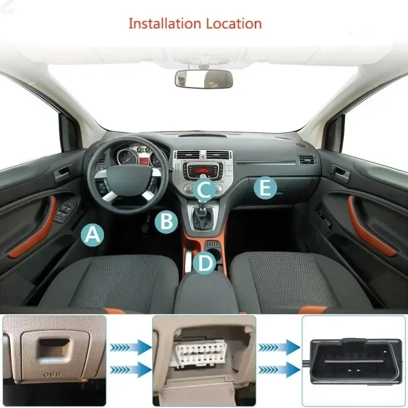 Für Dash Kamera Auto DVR 24h Parkplatz Auto Zubehör Batterie Schutz Neue Gute OBD Zu Typ C Ladegerät Power kabel – Detail 6