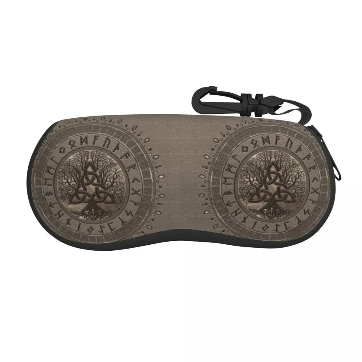 Tree Of Life With Triquetra Shell Eyeglasses Case Men Women Cool Norse Yggdrasil Glasses  Sunglasses Box Pouch