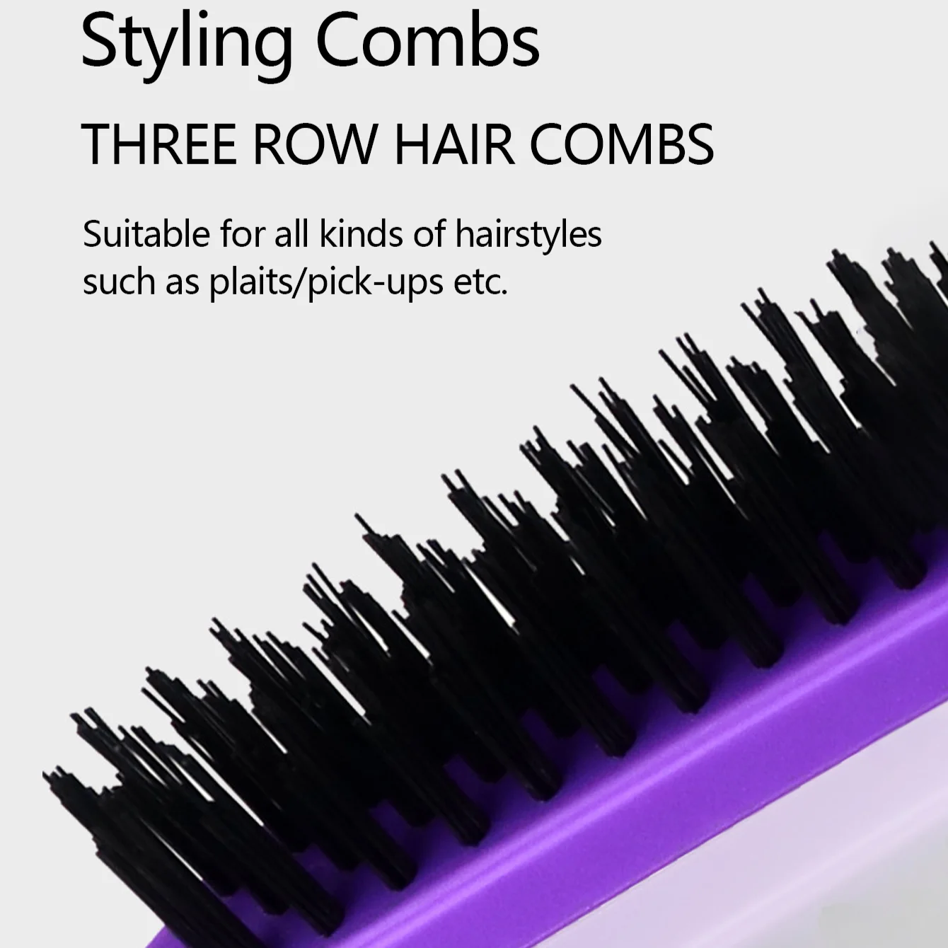 Professional Hair Brushes Slim Line Plastic Hairdressing Comb Barber Styling Tools Fluffy Curly Hair Combs Cepillo Para Cabello