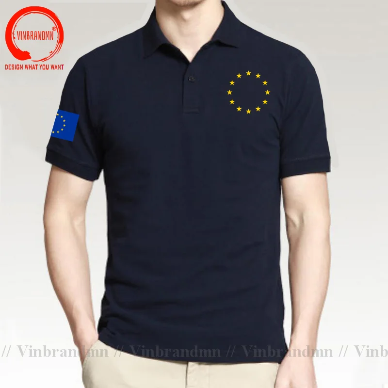 European Union United in Diversity EU EUR Men Polo Shirt New Fashion Classic Jerseys Nation Team 100% Cotton Polo Shirts