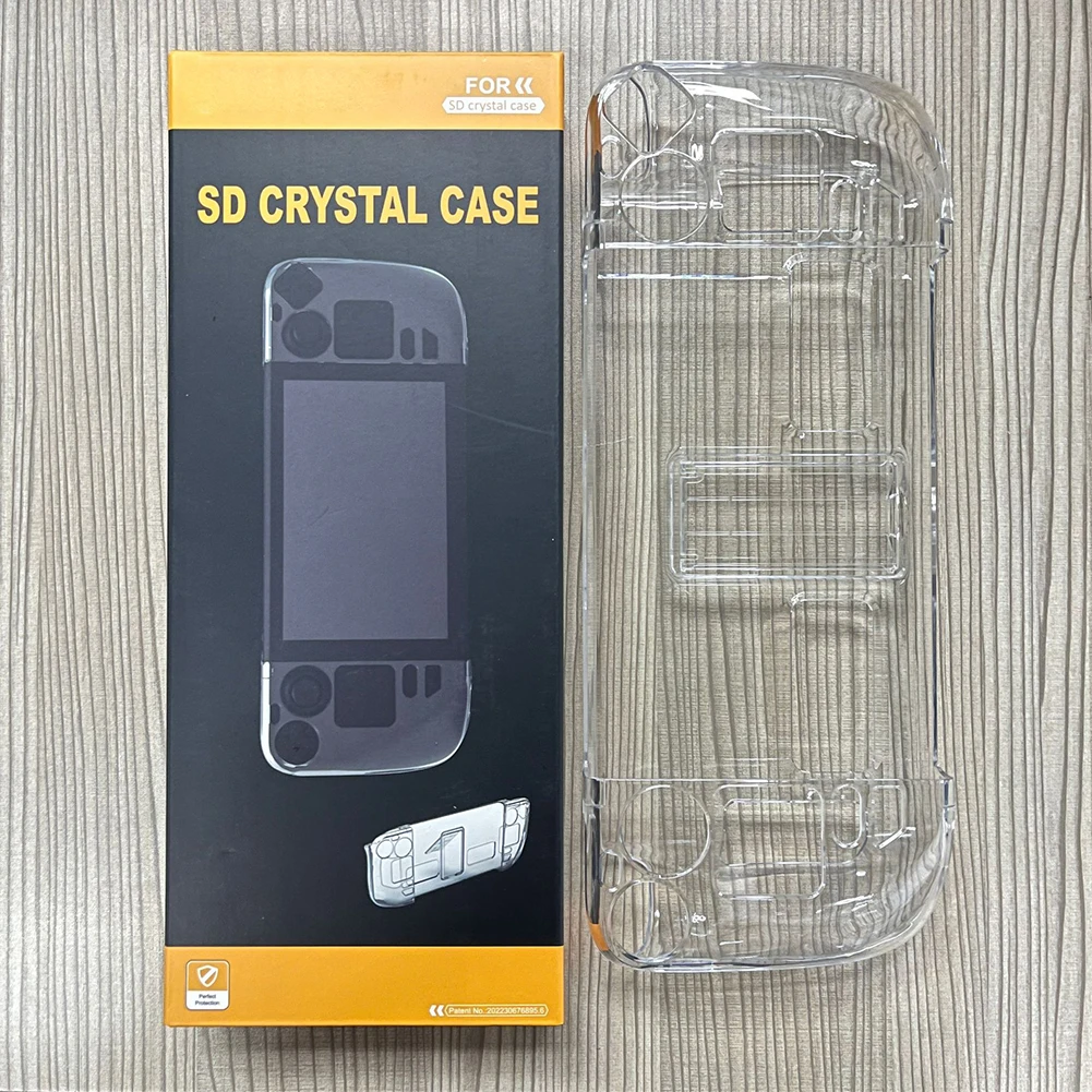 브래킷이 있는 투명 PC 보호 케이스 분리형 보호 커버 교체용 게임 콘솔 보호 커버 액세서리 스팀 덱용