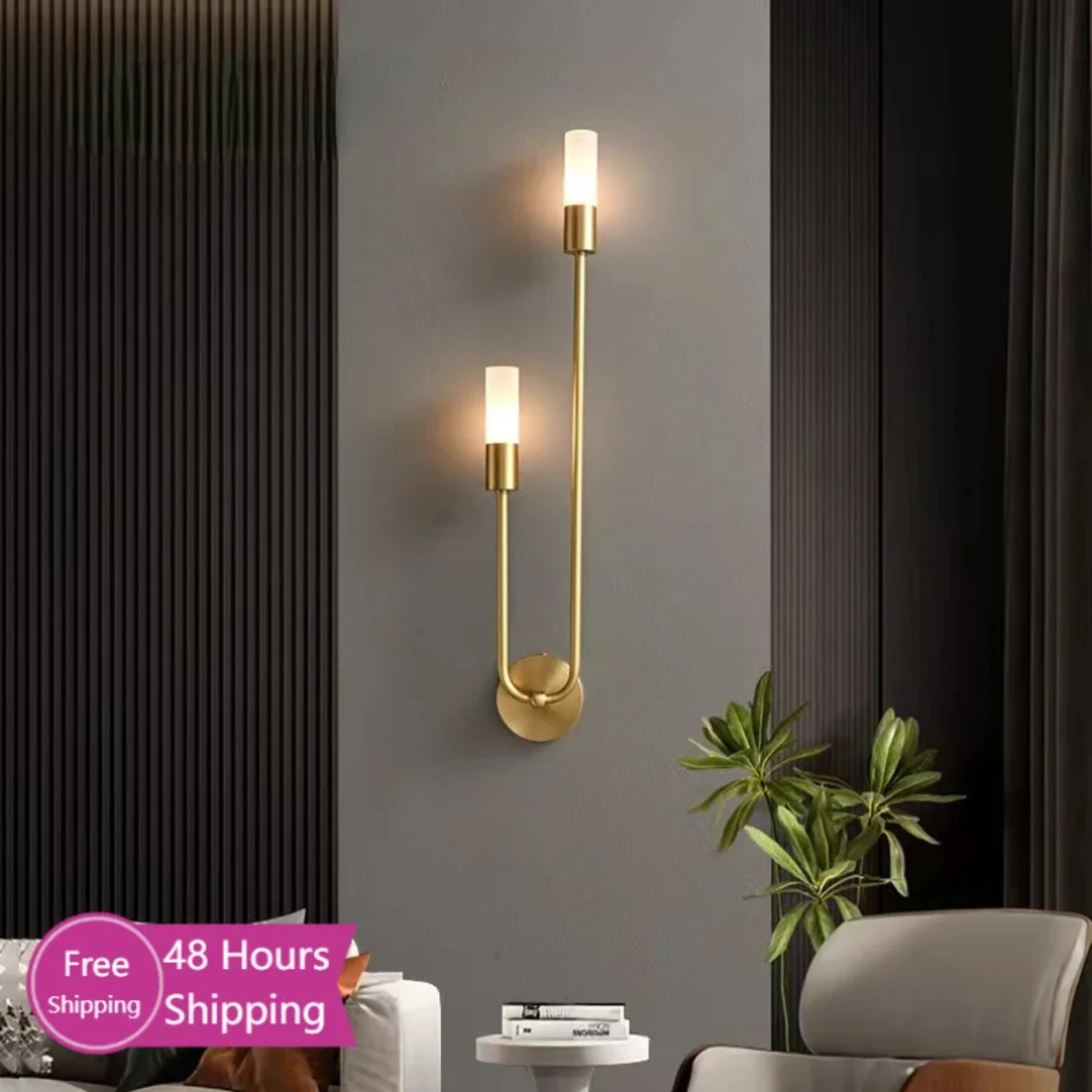 New dern LED wall sconce lights are sleek and elegant. Perfect for a modern bedroom, living room, or hallway, these stylish, con