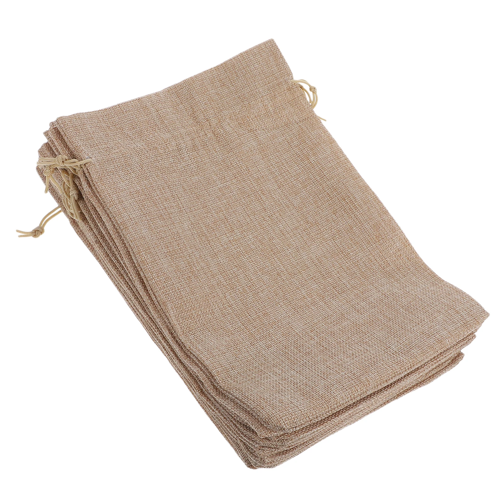 

10Pcs Fabric Drawstring Bags Tea Sachet Jewelry Storage Pouches Soft Cloth Gift Bags for Wedding Party Favor Drawstring Pouch