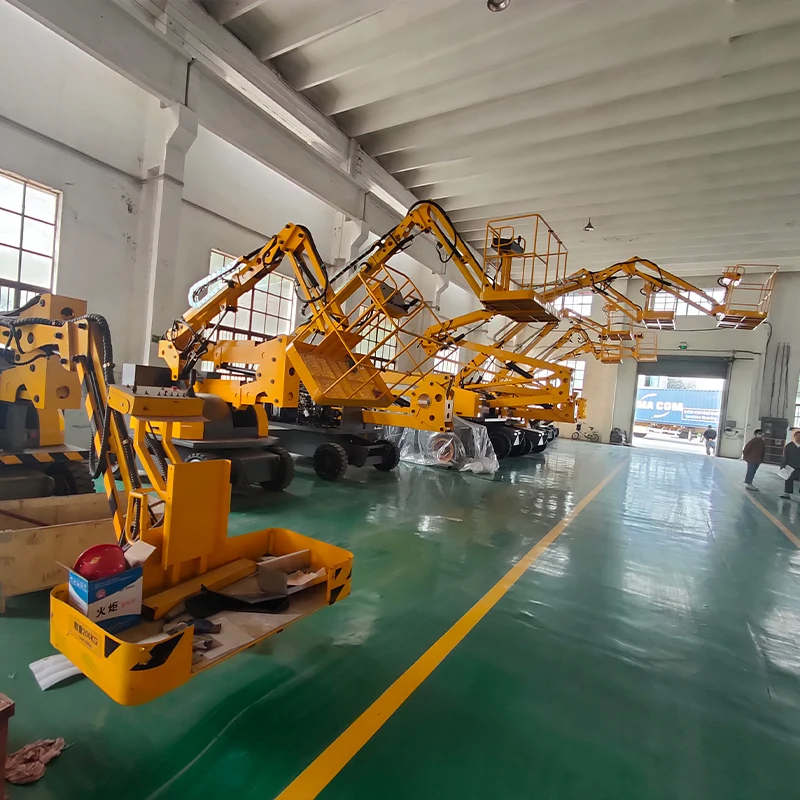 24m 230kg Self-Propelled Articulated & Telescopic Boom Lift, Aerial Work Platform Cherry Picker customized