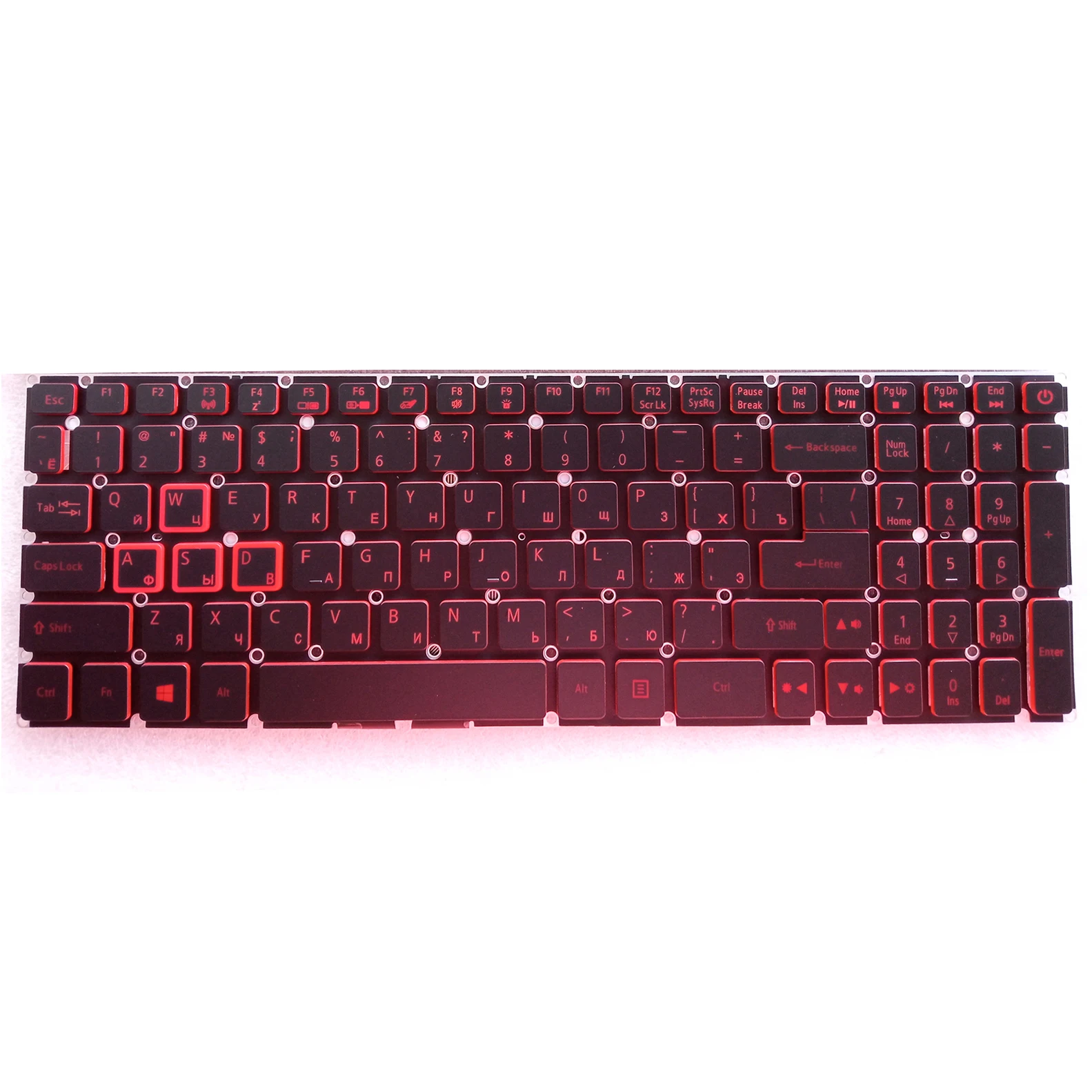Imagem -03 - para Acer Aspire vx 15 Vx5591g Vx5793 Teclado ru com Retroiluminado sem Moldura Novo