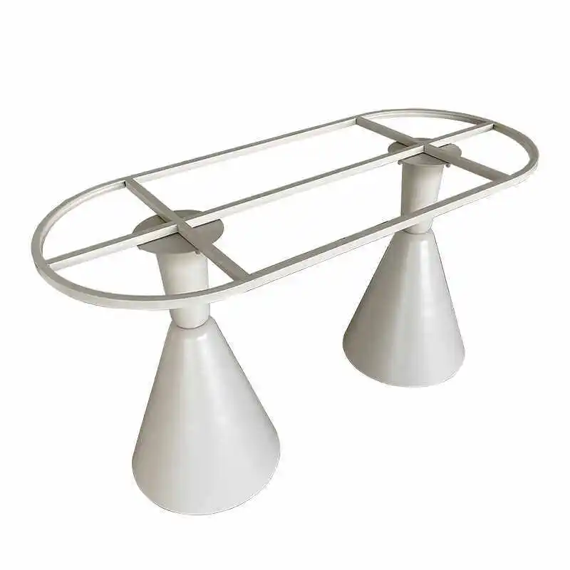 Light luxury  bracket marble rock slab table foot simple oval leg hotel negotiates customization