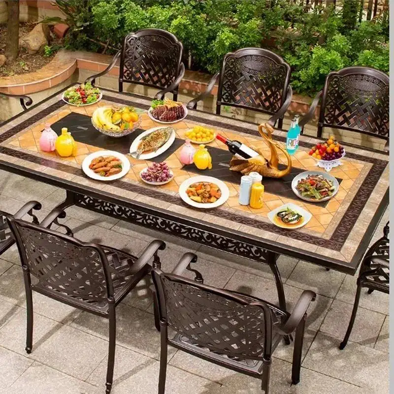 

Modern Tables Outdoor Courtyard Nordic Lounge Luxury Sectional Outdoor Tables Minimalist Luxury Arredo Giardino Home Furniture