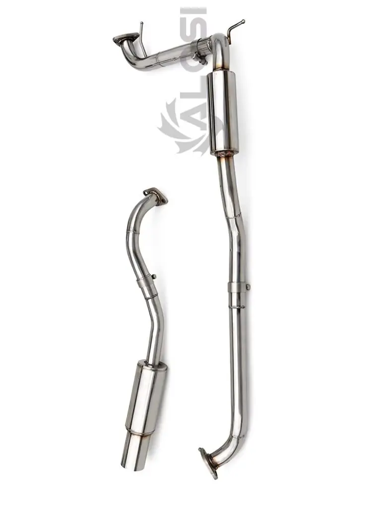 For Honda Fit/Jazz GD3/GD1(1.5 /1.3)2001-2007 Mid to Late Stage Exhaust, SS304stainless Steel, High-performance Cat Back Exhaust