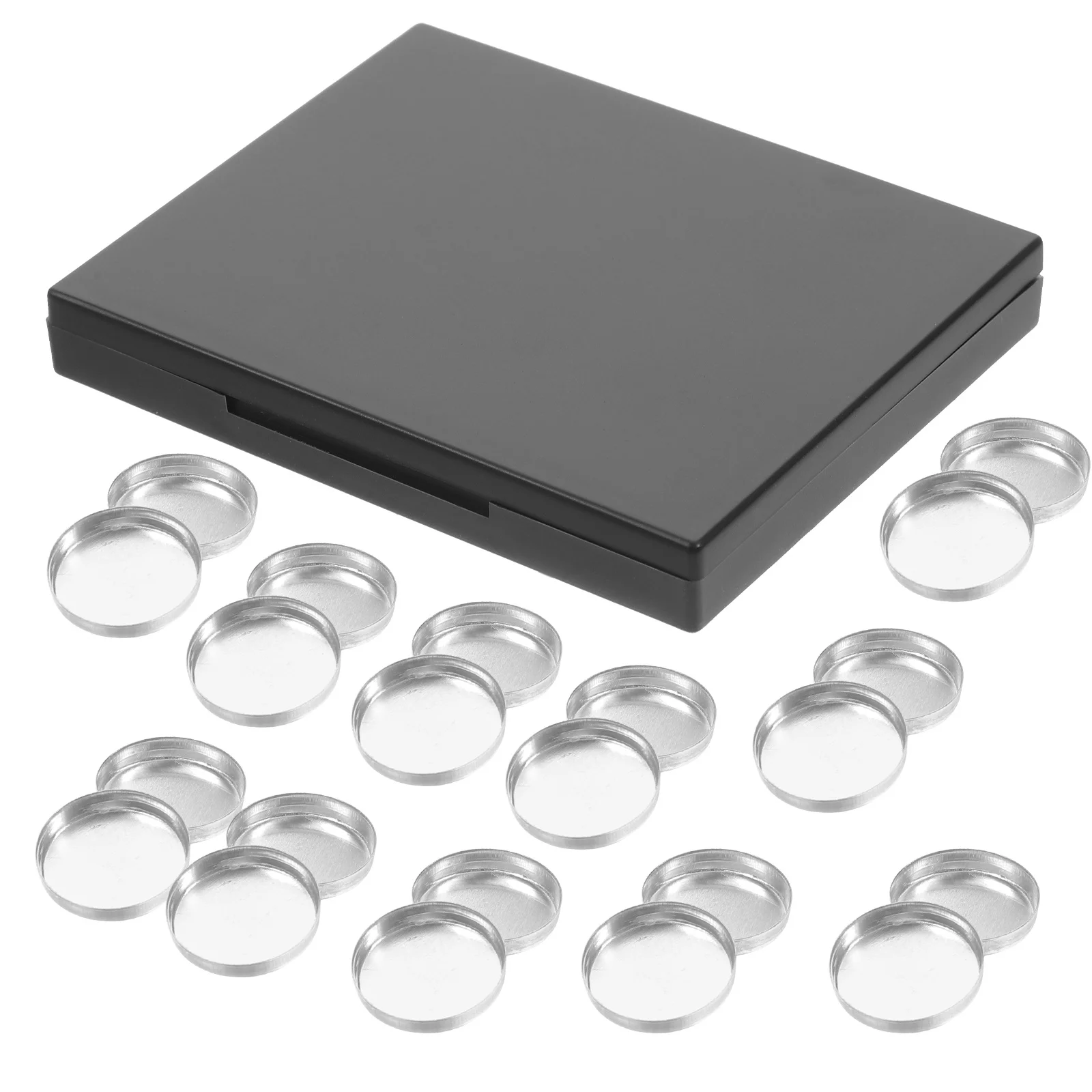 1Set Eyeshadow Holder Durable Wear Resistant Makeup Case Compact Refillable Organizer DIY Travel Blush Storage Box