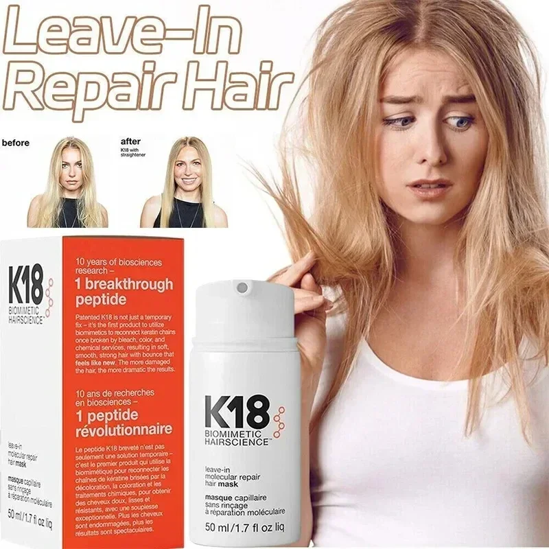 Tratamiento Capilar K18 Original, mascarilla de reparación Molecular sin aclarado, restauración de daños, tratamiento de queratina profunda y suave para el cuero cabelludo, cuidado del cabello