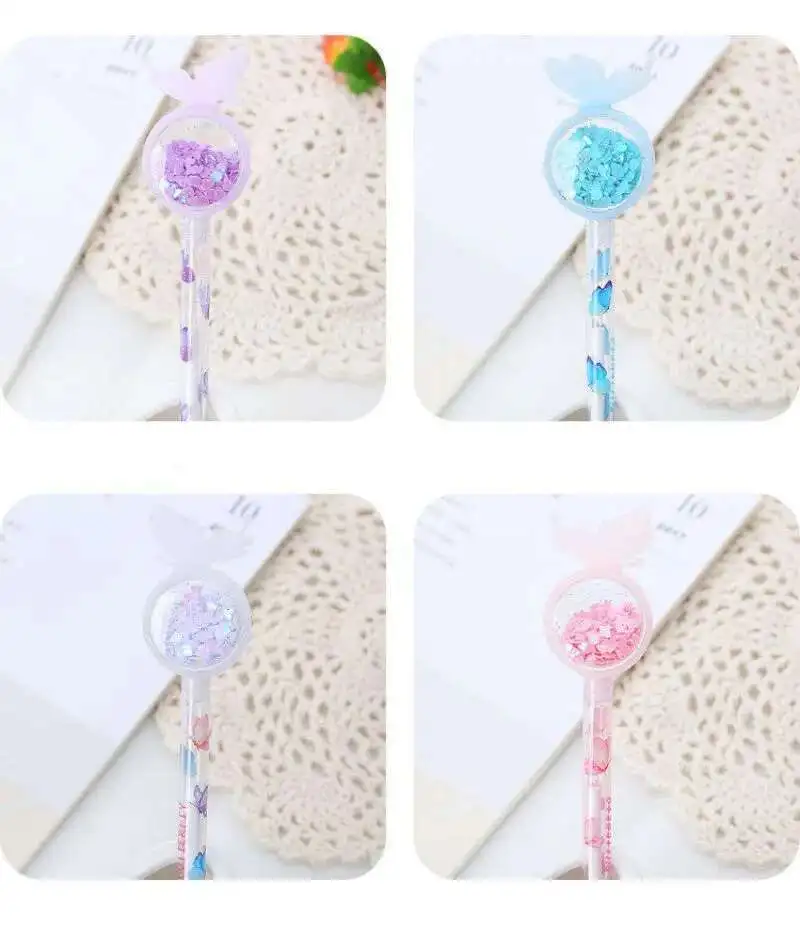 1-teiliges Lytwtw's Stationery Niedlicher Kawaii-Schmetterlings-Gelstift für Schule und Büro, kreativer, süßer, hübscher Stift – Detail 16