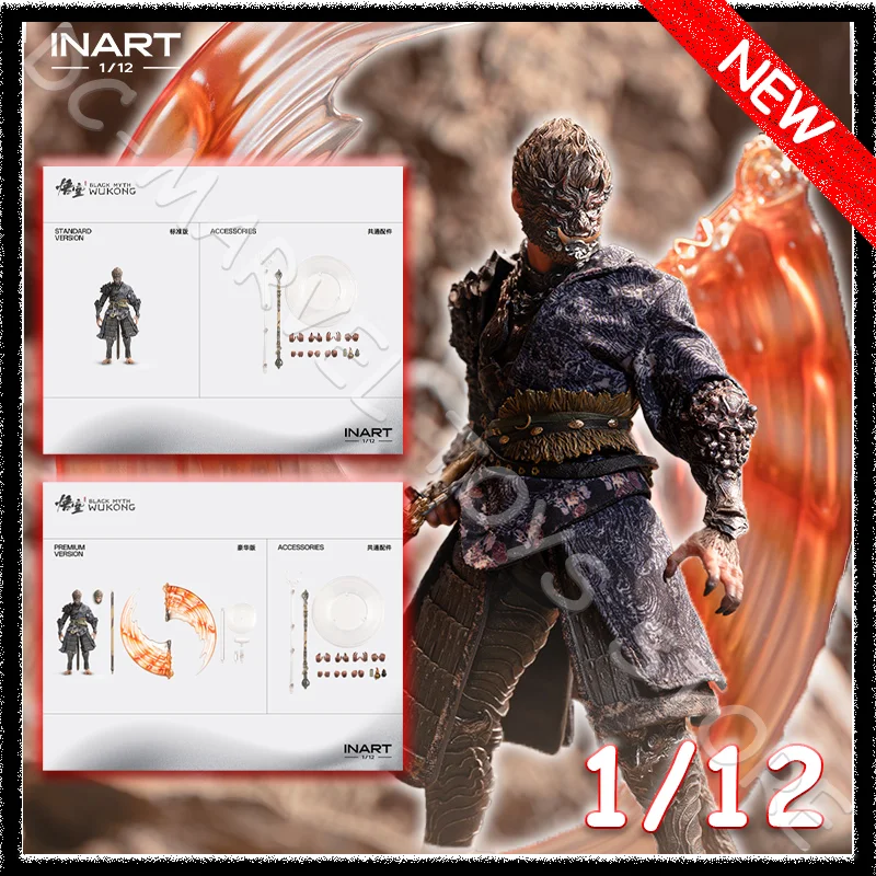 

В наличии: INART INART x Game Science G0002 1/12 Black Myth Wukong Destiny Man Bronze Set – Статуэтка, модель, коллекционный подарок, игрушка