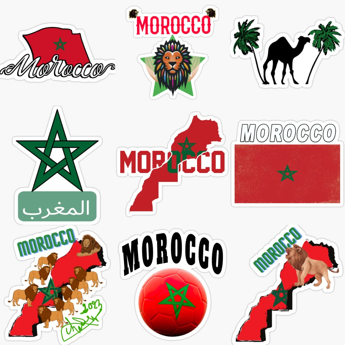 

MA Morocco Flag Map Emblem PVC Car Sticker for Decorate Car Bicycle Wall Helmet Window Motorcycle Decal Accessories