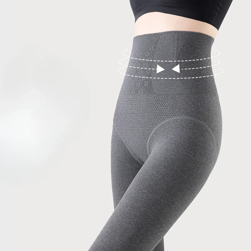 Pressure Slimming Leggings for Women Winter Fleece Velvet Thick Panyhose Tights Hip Lifting Cotton Socks