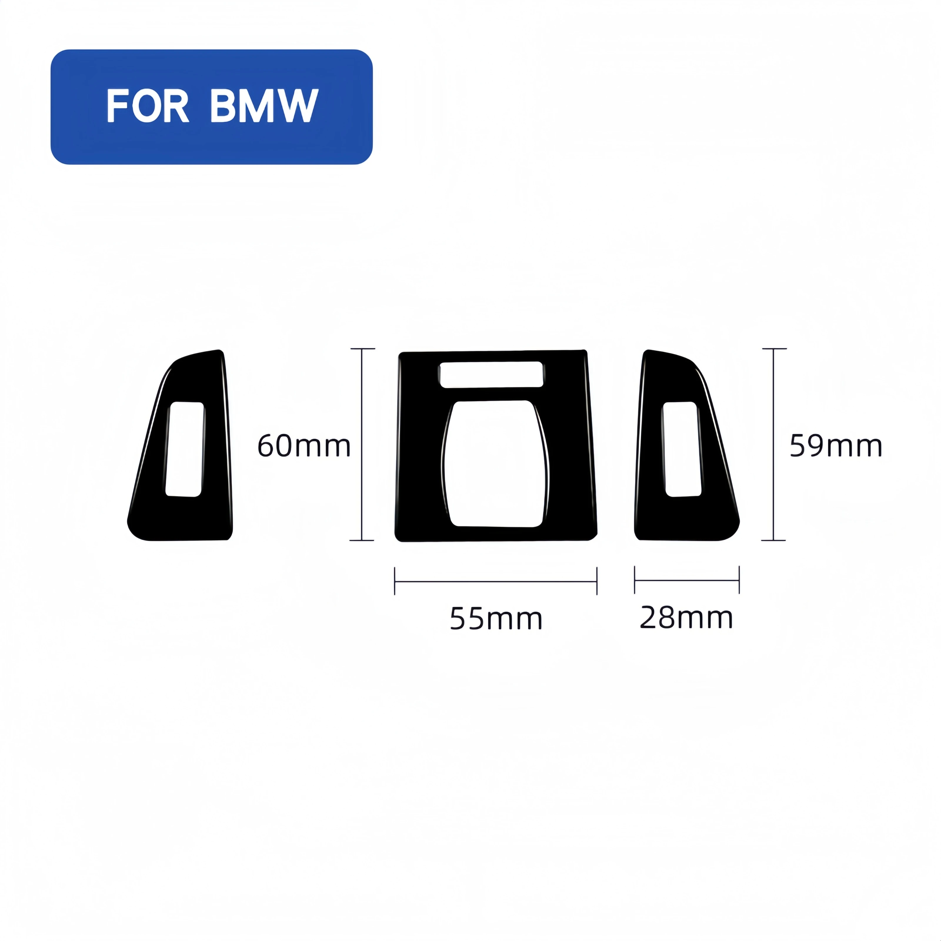 For BMW 3 Series F30 F34 2013-2018 Accessories Piano Black Auto Central Air Outlet Adjustment Button Trim Cover Decor Stickers
