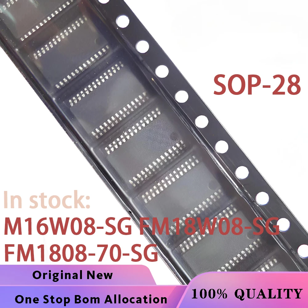 (5-10PCS) FM16W08-SG FM18W08-SG FM1808-70-SG SOP-28 Chipset