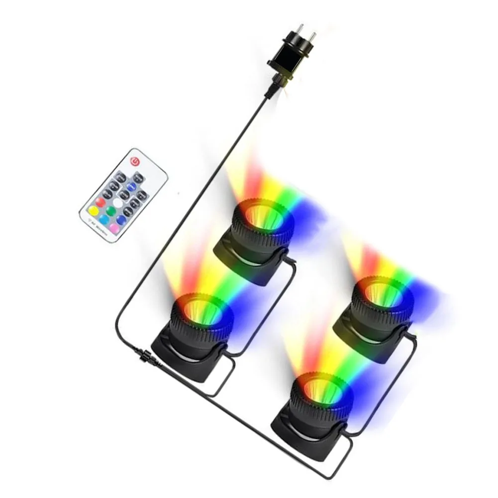 

Pond Lights Underwater Light IP68 Waterproof Underwater Fountain Pond Spot Light Landscape Spotlight For Garden Fish Tank Pond