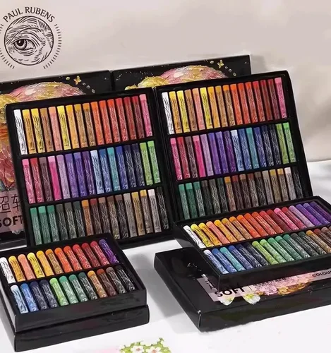 Imagen 2 del producto Paul Rubens-Juego de Pastel al óleo suave para niños, crayón de Graffiti, pasteles, bolígrafo de dibujo para pintar, suministros de arte para estudiantes, nuevo