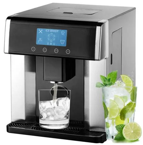 Máquina automática Ice Maker para bancada portátil, Cubo elétrico Making, função de auto-limpeza, 27lbs