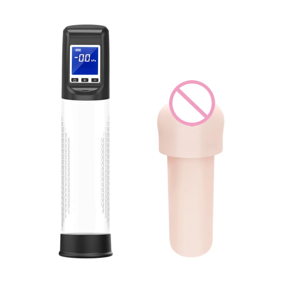 Electric Penis Pump Penis Trainer Negative Pressure Stretching Sex Toys For Men Penis Enlargement Male Masturbator Adult Goods