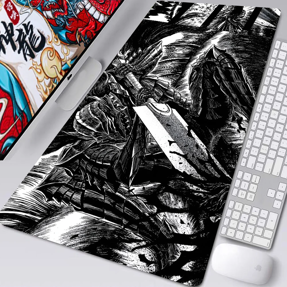 Anime Guts Sword In Berserk Mousepad Desk Pad Gaming Accessories Prime Gaming XXL Keyboard Pad Stitched Pad Desk Pad