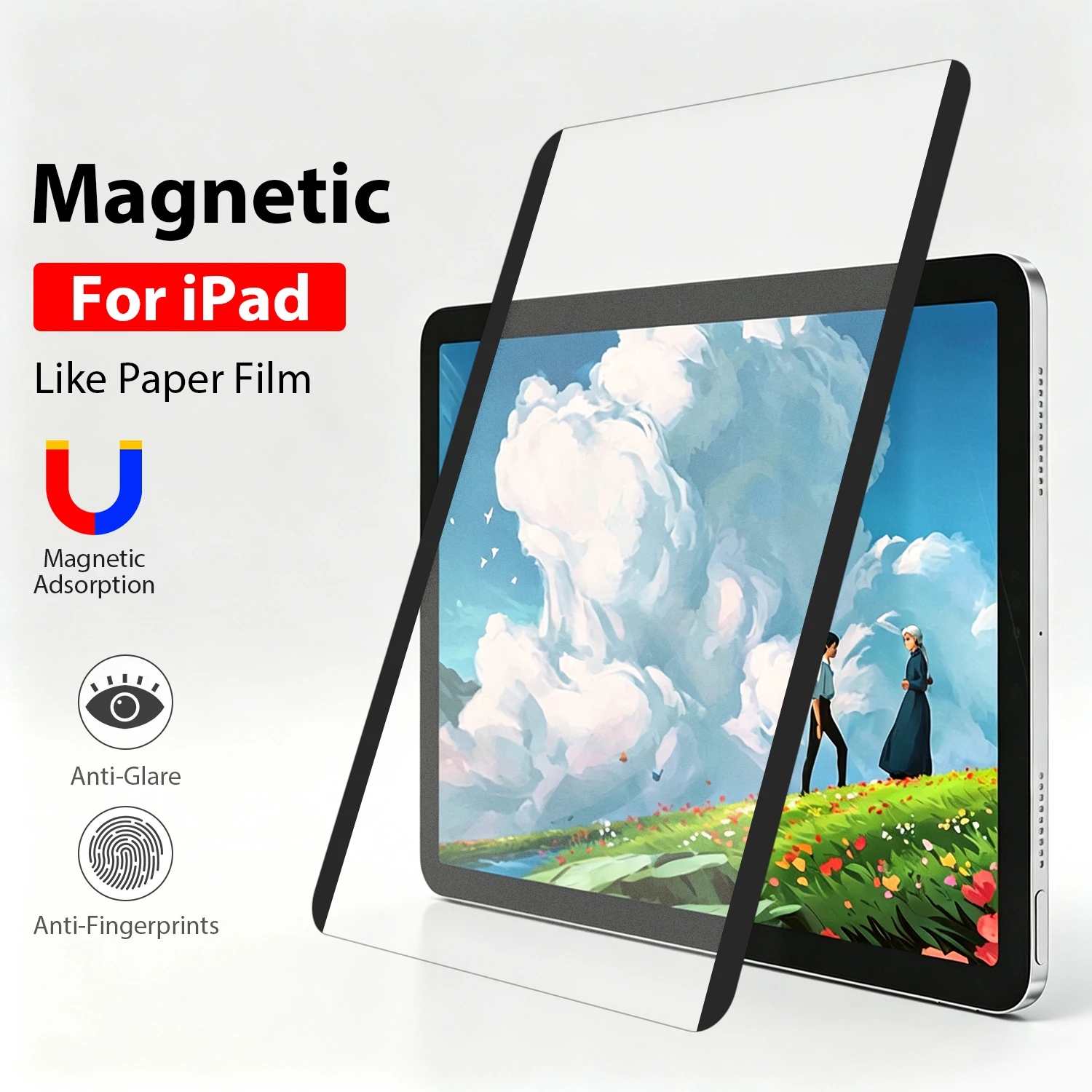 Magnetic Like Paper Film For iPad 11th A16 Air 11 M4 M3 M2 5 4 Pro 13 M5 12.9 10 9 10th 9th Generation Mini 7 6 Screen Protector