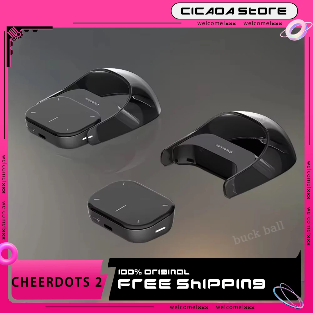 CheerTok Cheerdots2 AI Mouse All-in-one Mobile Detachable Wireless Bluetooth Mouse Custom RemoteControl Touchpad Laser Presenter