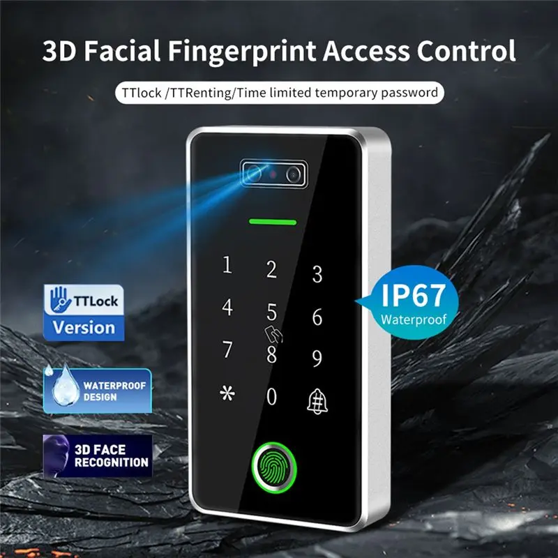 ABJF-Tongtong TTLOCK Facial Fingerprint Waterproof Access Control Electric Bolt Lock Magnetic Lock