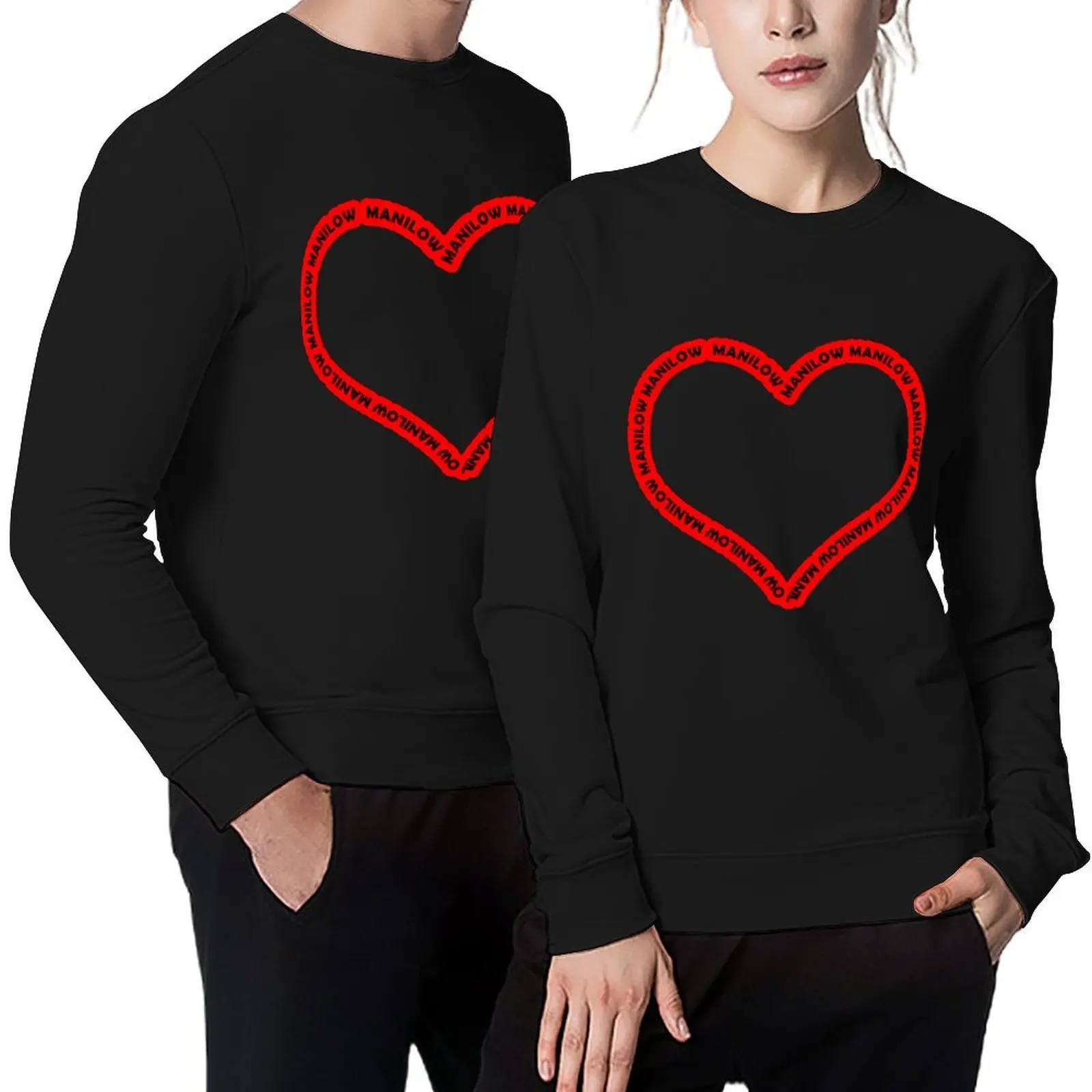 

Manilow Heart Pullover anime clothes men's autumn clothes men's coat mens clothing sweatshirt male