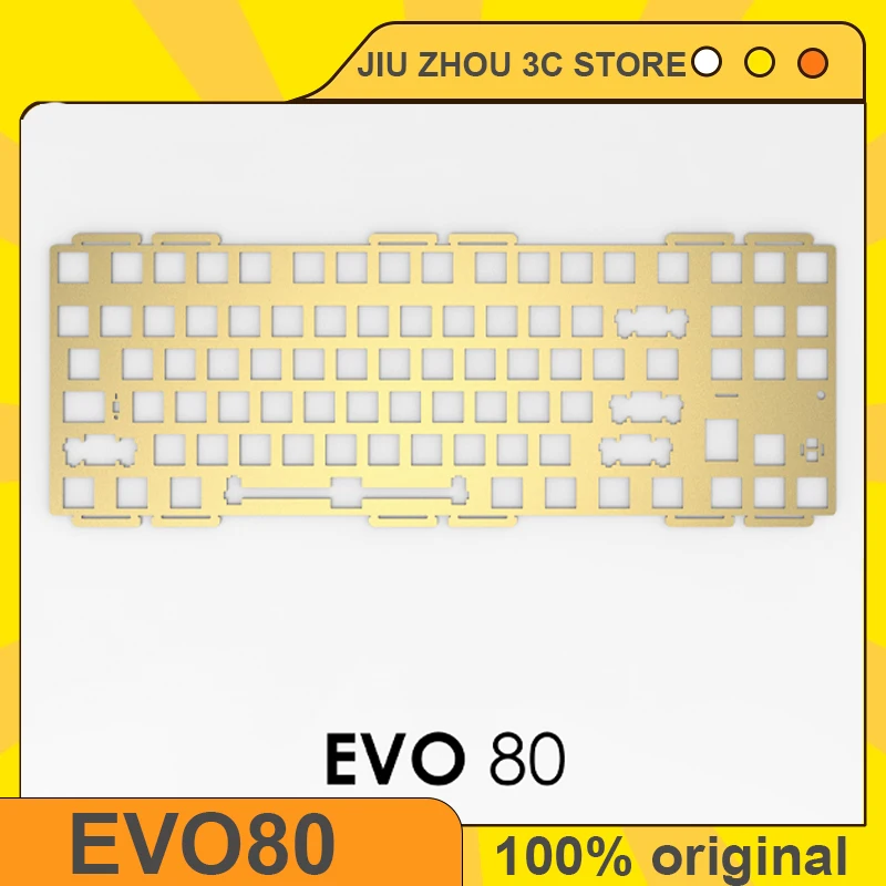 Evoworks EVO80 Keyboard Plate Custom PP PC FR4 Aluminium Brass Positioning Plate DIY Mechanical Keyboard PCB Game Custom Gifts