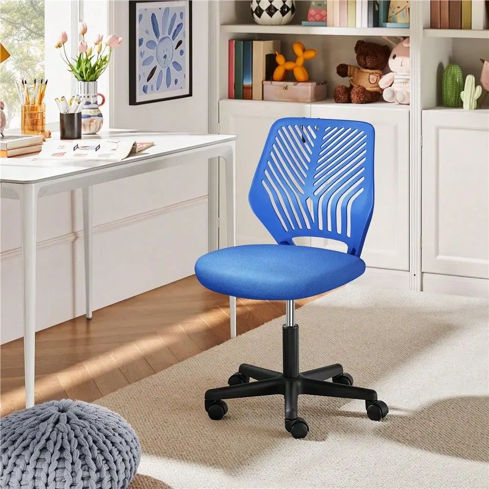 

office chairs computer chair1pc Height Adjustable Computer Chair With Swivel, Padded Office Chair With Mid Backrest, Mesh Desk C
