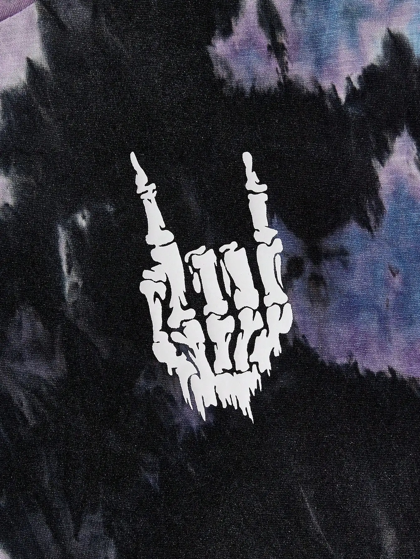 تي شيرت رجالي بأكمام قصيرة مطبوع عليه هيكل عظمي بربطة عنق للخروج، للأصدقاء، تأثير ملابس الشارع #3