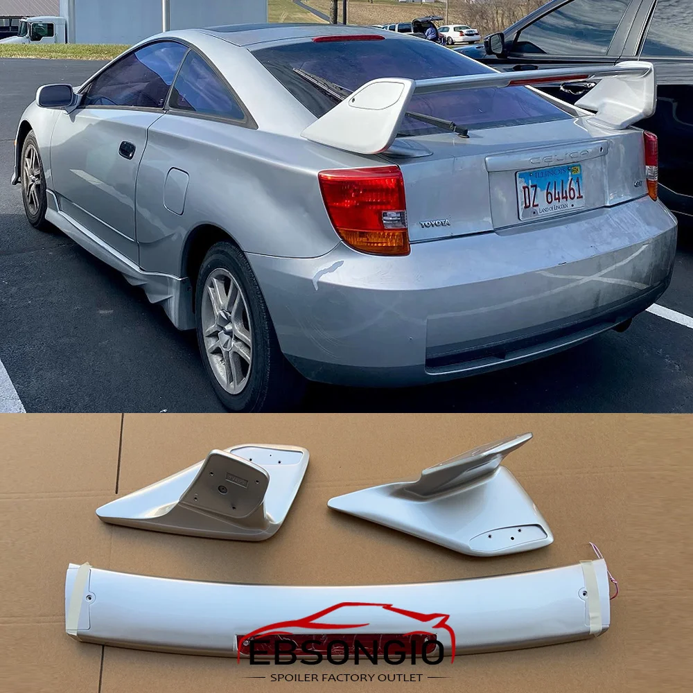 Spoiler Wing For Toyota Celica 2000 - 2005 TRD Factory Style W/LED PAINTED High Quality ABS Plastic Car Boot Wing Lip Exterior