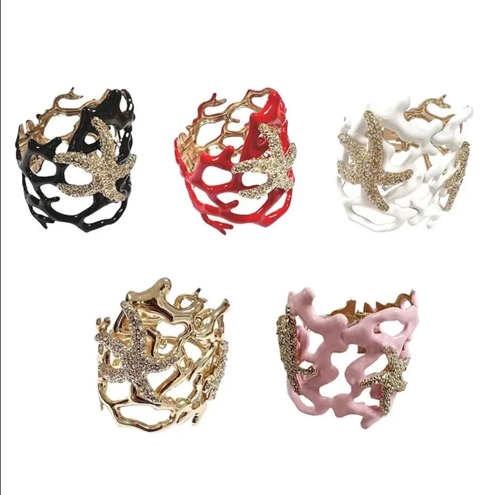 Irregular Irregular Coral Hollow Bracelet Ocean Style Individuality Starfish Spring Bracelet Hollow Exaggerated Bracelet Women