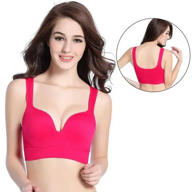 Sports S Without Vest Bones Ssiere Lette Underwear Wireless Women For Tops Gym Bra Underwire Up Seamless Push