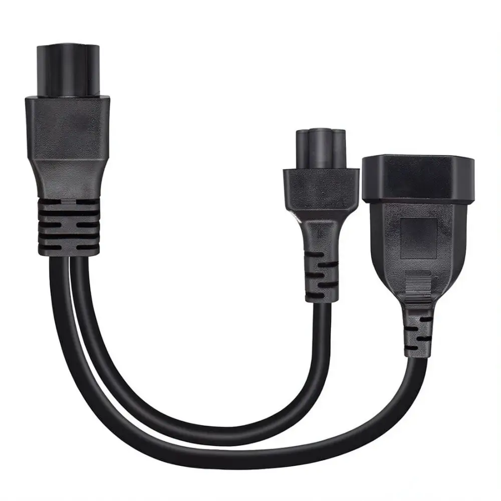 EU 4.0mm Plug To IEC320 C6 Power Splitter Cord Extension Adapter Cable For Office Equipment Computer Display Power Supply