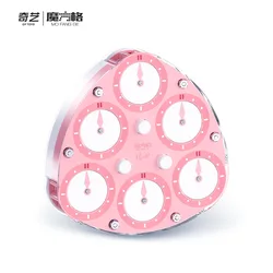 QIYI Cube Clock Profissional Magnetic Clock Chuanshi Clock cube Puzzle Speed Clcok Magnet Clock toys lilac QiYi Clock Pink