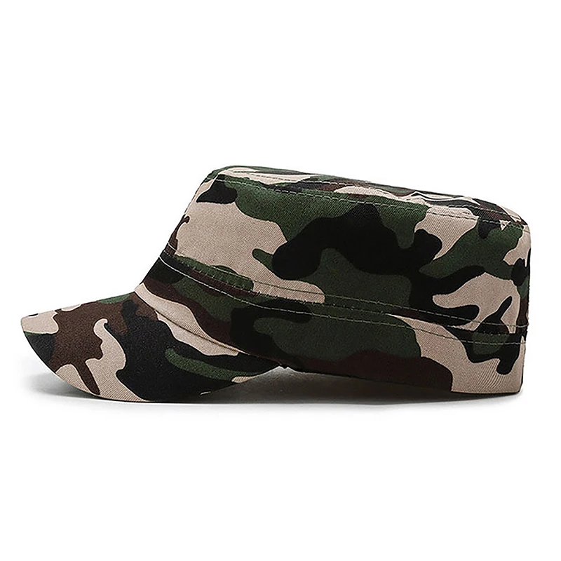 Outdoor Camouflage Hat Sun Hats Army Military Cap Men Unisex Flat Top Cap Fashion Snapback Baseball Caps