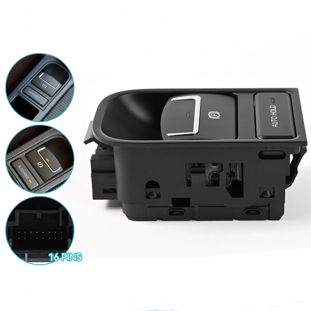 1pcs High quality 5N0927225A For VW 09-15 Volkswagen Tiguan Electronic Parking Brake Switch Sport Utility 4-Door Auto Parts