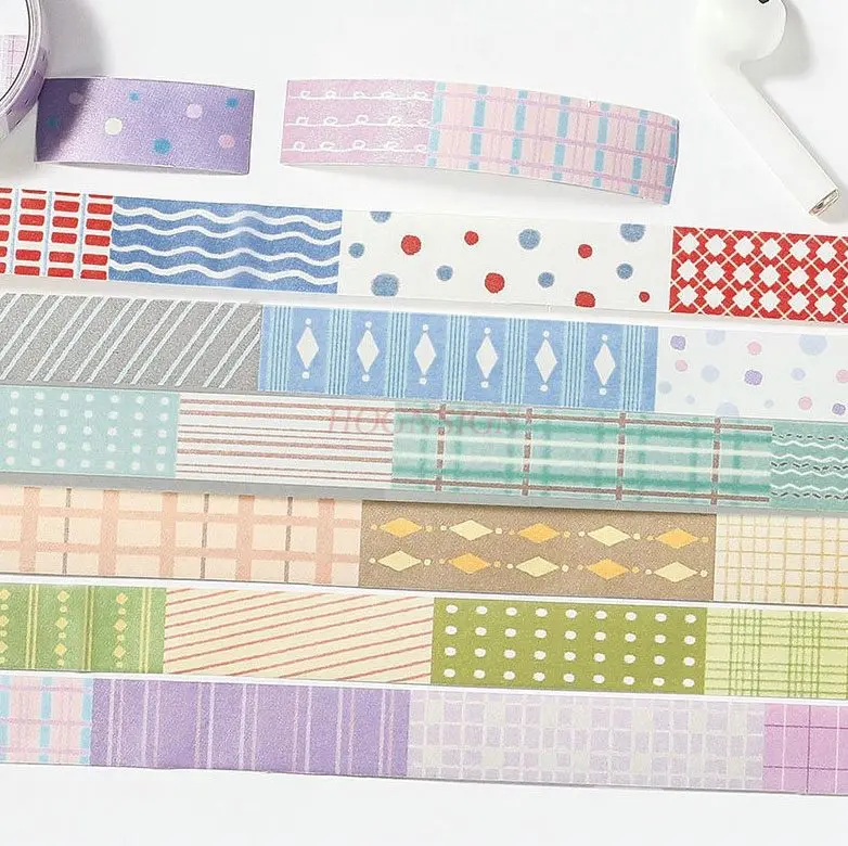 

1 рулон простого и универсального счета ручной работы в корейском стиле с бумажной лентой