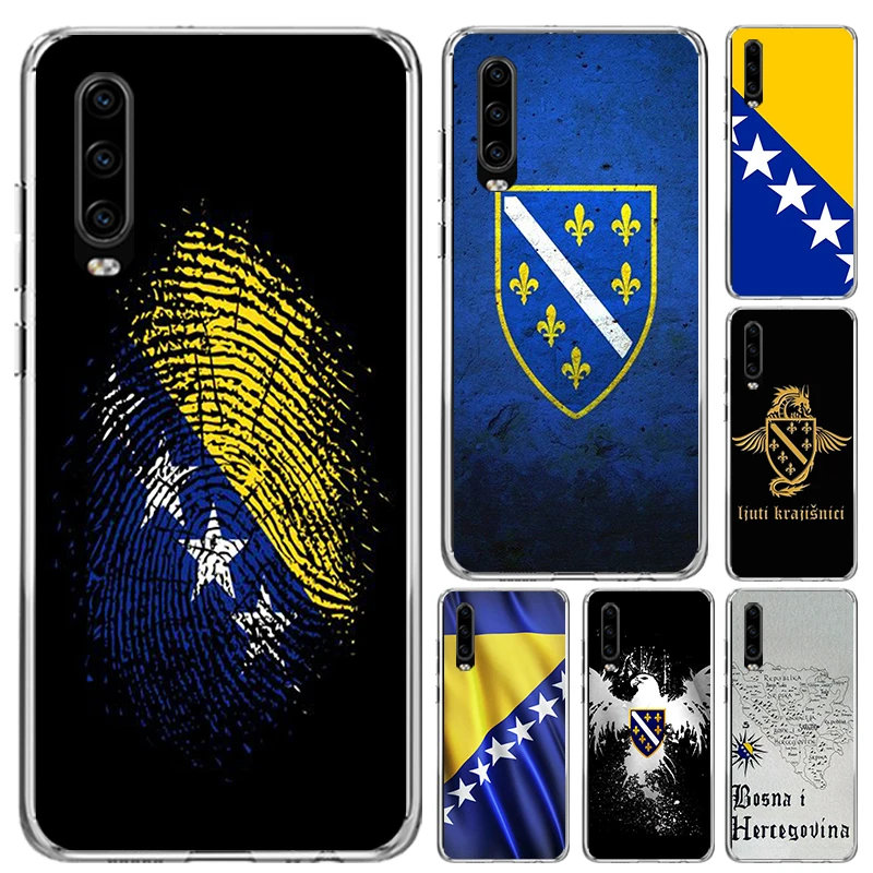 Bosnia And Herzegovina Flag Phone Case for Huawei P40 P30 P20 P10 Pro Mate 20 10 Lite P Smart Z Y5 Y6 Y7 Y9S Soft Funda Print Sh