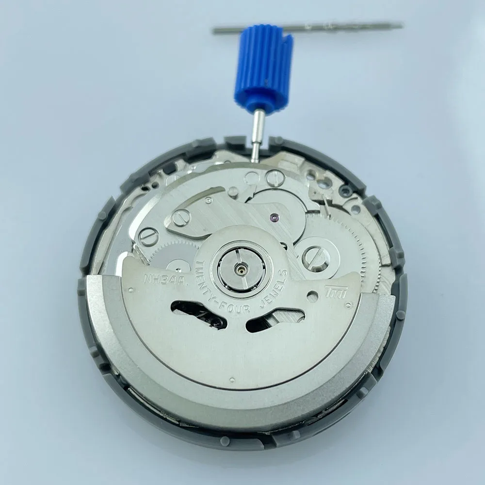 NH34 GMT Japanese mechanical movement high-precision 3-point automatic winding bar group, accurate 21600 beats per hour