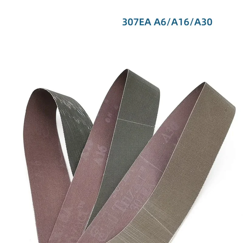 Correa de lijado Trizact 307EA A6 A16 A30 para pulido de acero inoxidable, 6 piezas, 760x40mm