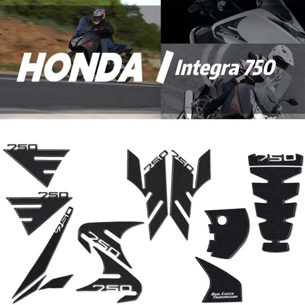혼다 인테그라 750 오토바이 액세서리, 방수 보호 앞입 스티커, 3D 에폭시 송진 보호 스티커