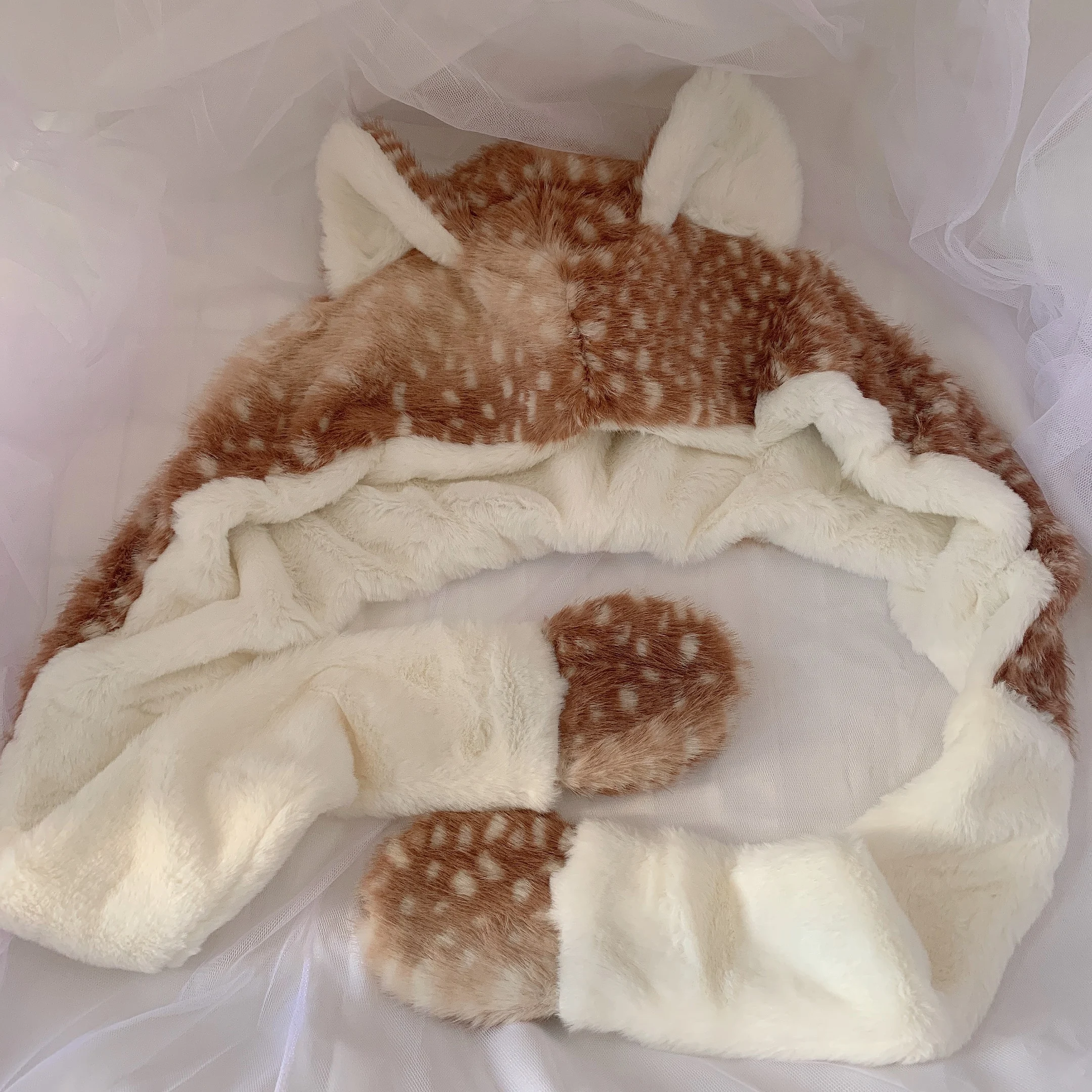 Świąteczne płaszcze z reniferami, pluszowe, grube, ocieplane, sznurowane, krótkie kurtki damskie, zimowe, słodkie, urocze, uniwersalne peleryny.