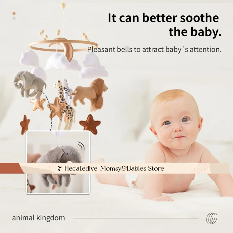 【Must Have】 Chocalhos e celulares para bebês Parque do Reino da Vida Selvagem ​   brinquedos educativos conjuntos para recém-nascidos mini decorações 0-12 meses coisas para bebês