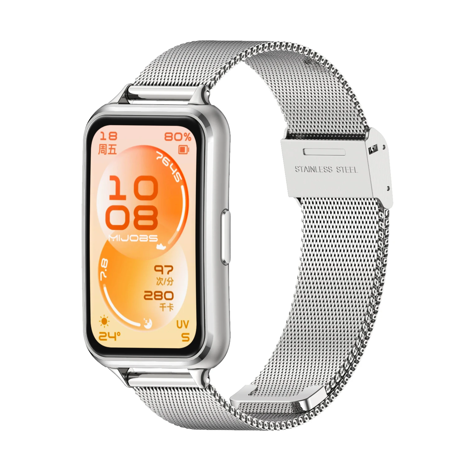 Metallarmband für Huawei Band 11 Uhrenarmband für Huawei Band 11 Pro Milanese Armband für Huawei Smart Band 11 Edelstahl