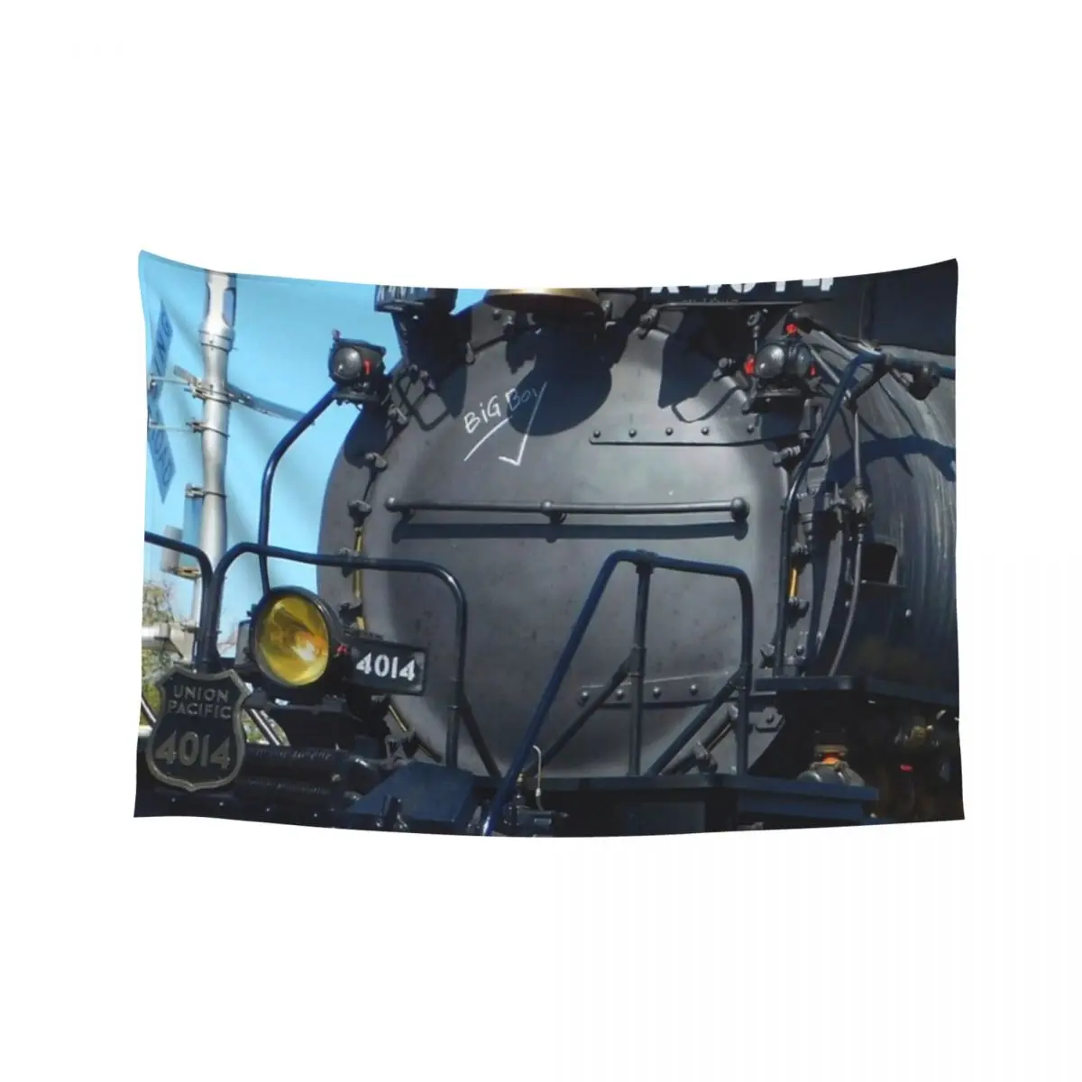 

Big Boy Train (Colored) Tapestry Wall Decor Hanging Funny Nordic Home Decor Christmas Decoration Tapestry