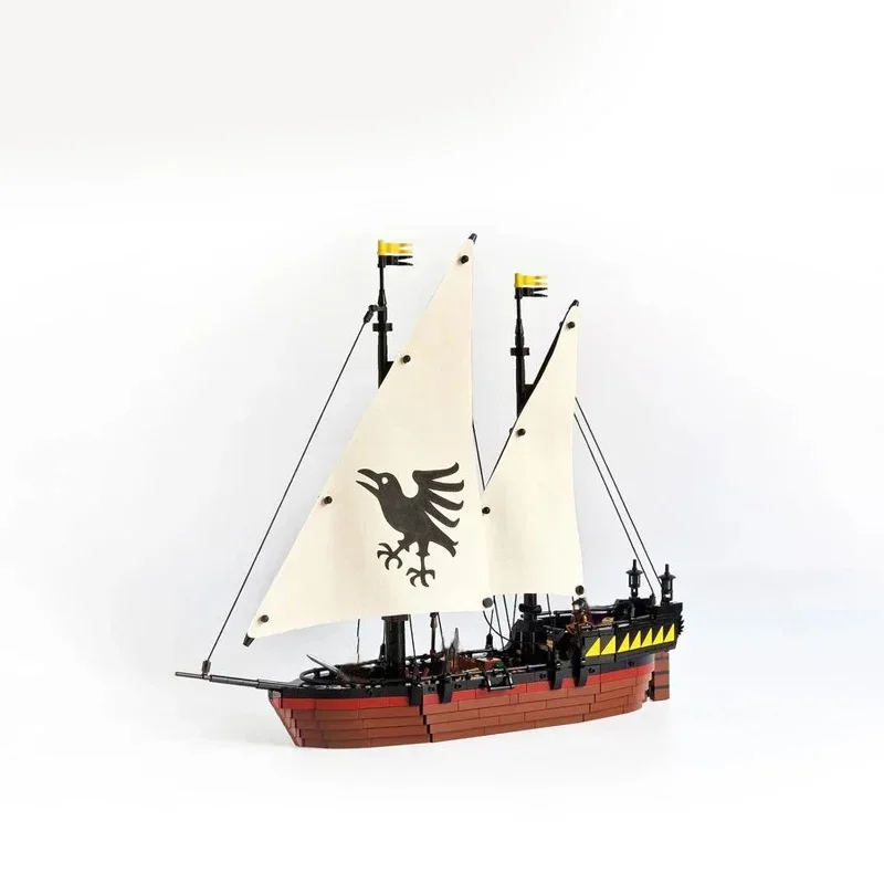 

1380PCS MOC The Raven Claw Sailboat boat Model Building Blocks Creative Ship Construction Bricks DIY Toys Gifts for Children