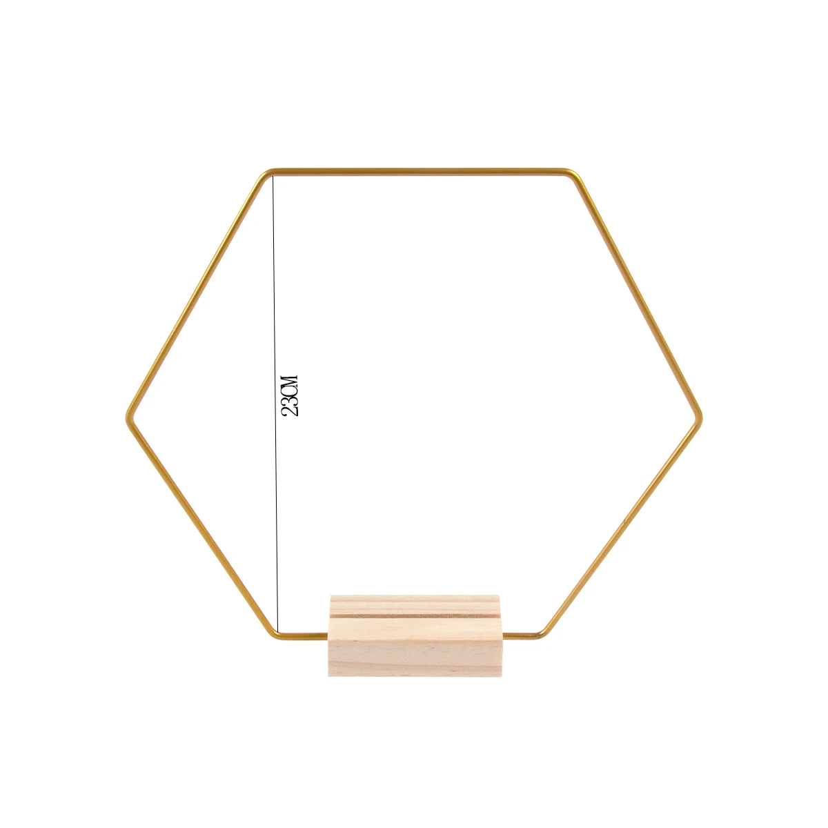 Gouden Metalen Bloemen Hoepel Ringen Met Houten Kaarthouder Tafeldecoratie Voor Bruiloft Centerpieces Kerst Diy Krans Bloem Slinger